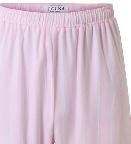Hound Pyjamasbyxor - Rosa/Vitrandig