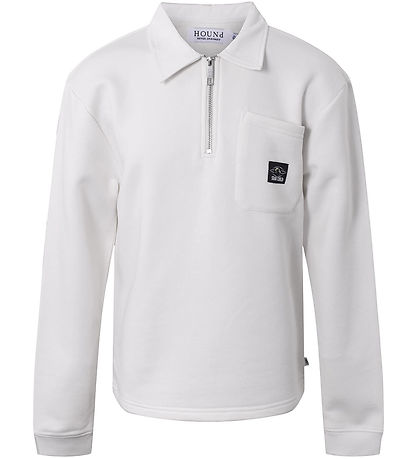 Hound Sweatshirt w. Zipper - Off White
