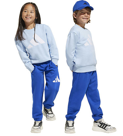 adidas Performance Sweat Set - LK BK FL Jog - Globlue/White