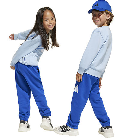 adidas Performance Sweat Set - LK BK FL Jog - Globlue/White