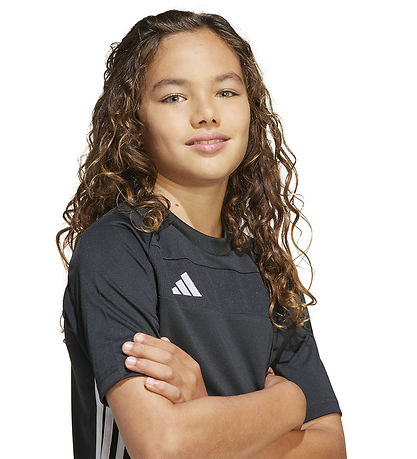 adidas Performance Stuttermabolur - Tiro ES - Black/White