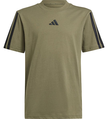 adidas Performance Stuttermabolur - J 3S - Olistr/Black