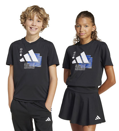 adidas Performance Stuttermabolur - J Train - Black