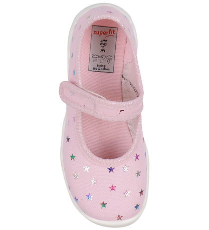 Superfit Innerskor - Bubble - Rosa m. Stjärnor