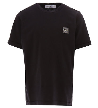 Stone Island Stuttermabolur - Svart M. Lógó