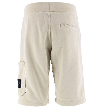 Stone Island Sweat Shorts - Sand w. Logo
