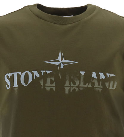 Stone Island T-shirt - Military Green w. Print