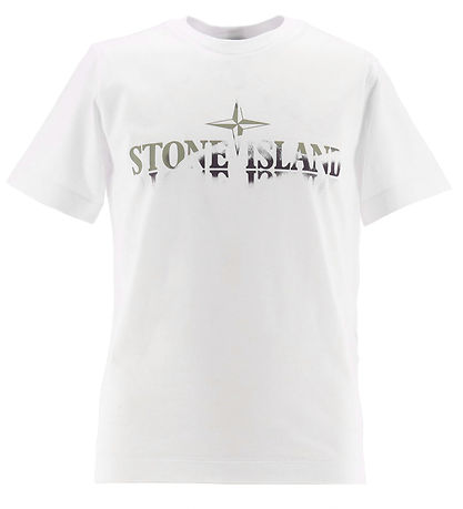 Stone Island Stuttermabolur - Hvítt