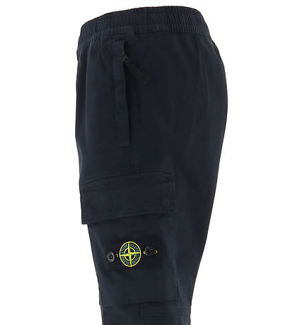 Stone Island Byxor - Marinblå Blue m. Logo