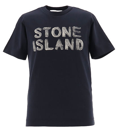 Stone Island T-shirt - Navy Blue w. Print
