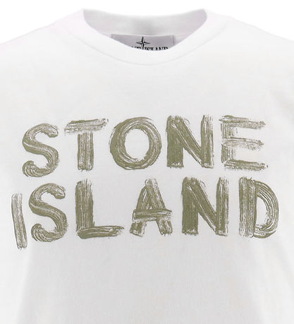 Stone Island Stuttermabolur - Hvítt