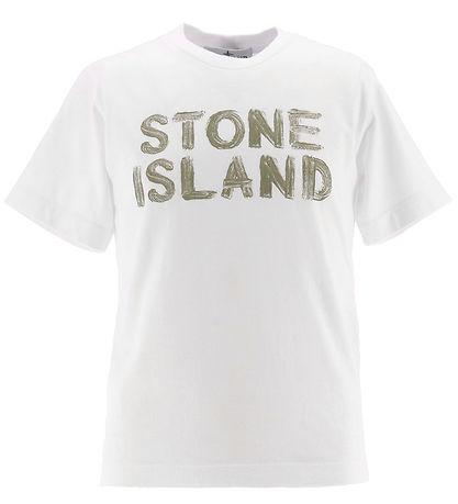 Stone Island Stuttermabolur - Hvítt