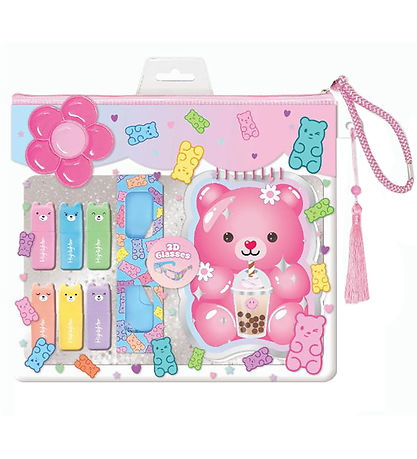 Hot Focus Notebook w. Highlighters/3D Glasses I Bag