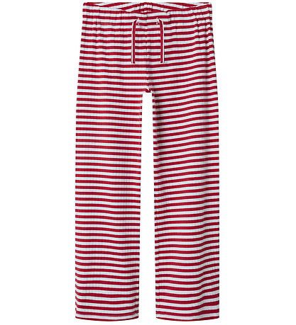 Name It Trousers - Noos - Rib - NkfSuraja - Lollipop w. White St