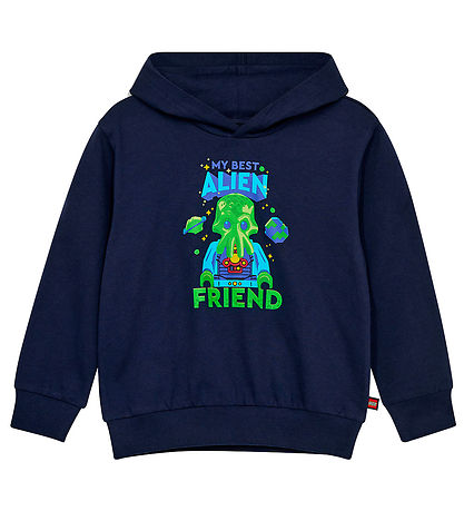 LEGO® Wear Hettupeysa - LWSaku - Dark Dökkblátt M. Alien