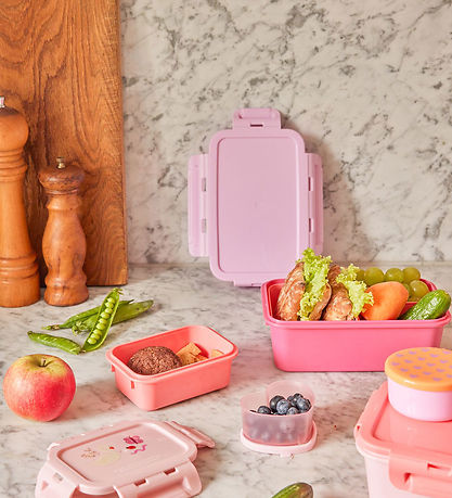 Rice Lunchbox - 3 Rum - 1100 mL - Pink/Flower Power