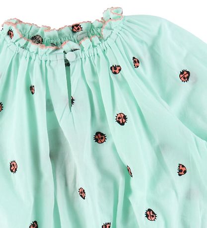 Blouse Stella McCartney Kids - Vert Menthe av. Coccinelles