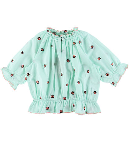 Blouse Stella McCartney Kids - Vert Menthe av. Coccinelles