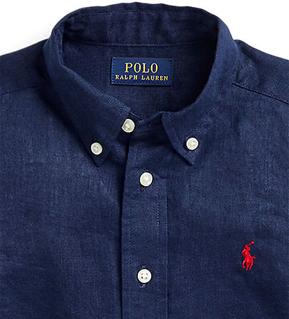 Polo Ralph Lauren Shirt - Linen - Navy