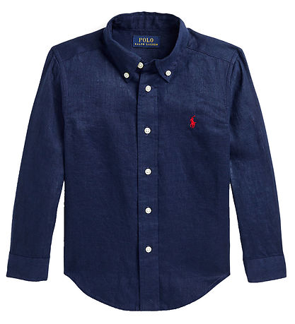 Polo Ralph Lauren Shirt - Linen - Navy