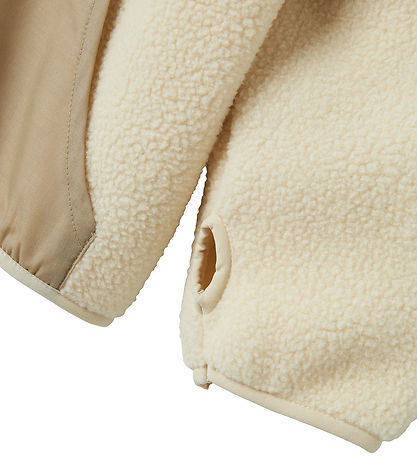Name It Fleece Jacket - Teddy - NmmBuster - Pure Cashmere
