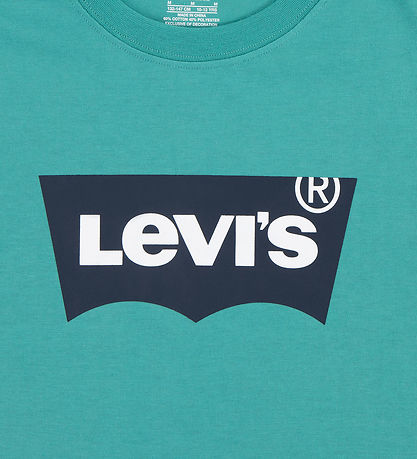 Levis Stuttermabolur - Batwing - Postulín Green