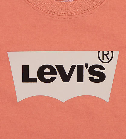 Levis Stuttermabolur - Batwing - Tawny Appelsína