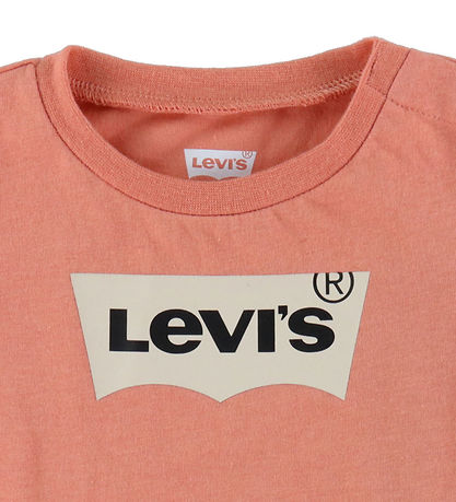 Levis Stuttermabolur - Batwing - Tawny Appelsína