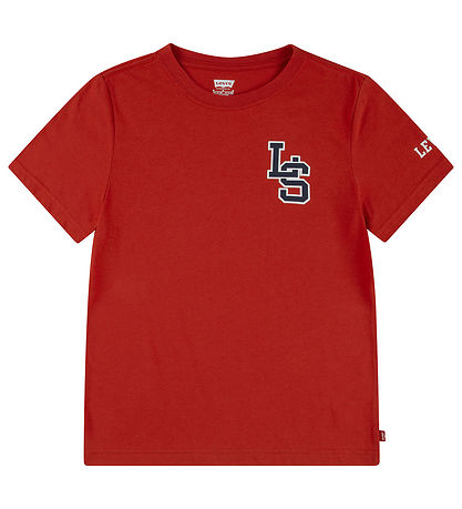 Levis Stuttermabolur - Pompeian Red
