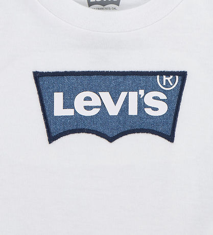 Levis Stuttermabolur - Bright White