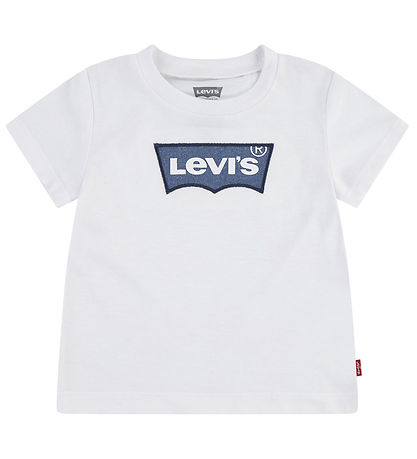 Levis Stuttermabolur - Bright White