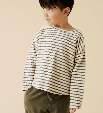 Lil' Atelier Bluse - Rib - NmmTadeo - Turteltaube/Zinn