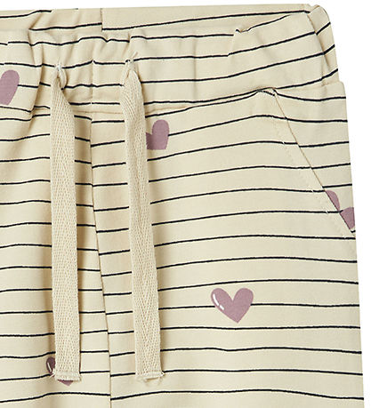 Name It Trousers - NbfVandora - Summer Sand/Hearts