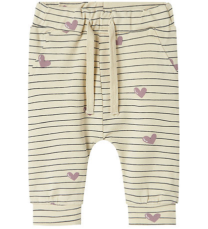 Name It Trousers - NbfVandora - Summer Sand/Hearts