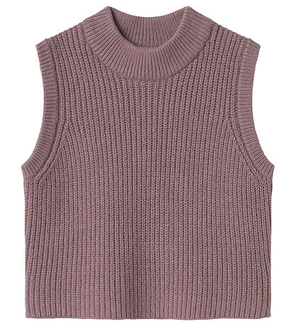 Name It Waistcoat - Knitted - NmfBillie - Elderberry