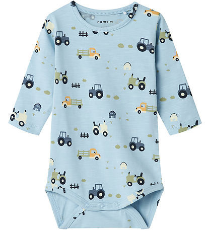 Body m/l Name It - NbmBassen - Cerulean av. Tracteurs