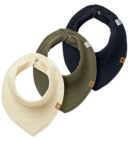 Name It Drool bib - Rib - 3-Pack - NbmYasimbidus - Navy Blazer