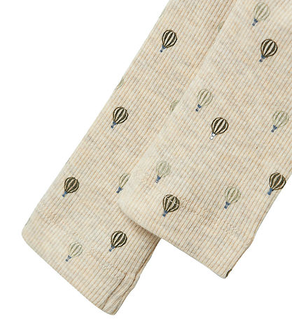 Name It Leggings - Rib - NbmKaboon - Peyote Melange w. Balloon