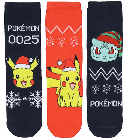Name It Socks - 3-Pack - NkmOdis Pokémon - Dark Sapphire w. Per