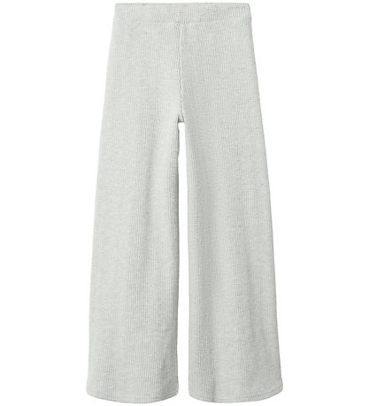 Name It Byxor - Våffeltyg - NkfTulpu - Light Grey Melange