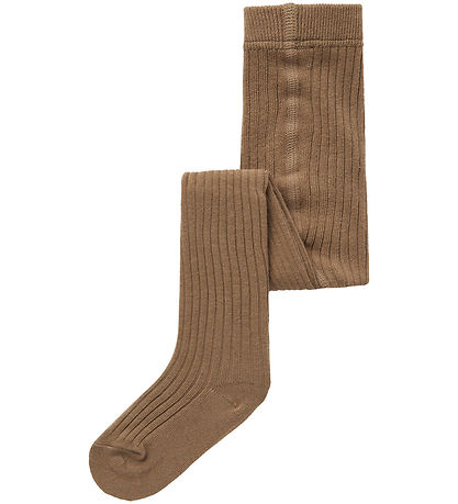 Collants Lil' Atelier - Noos - Rib - NmnIlso - Teinte sépia
