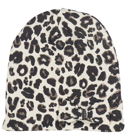 Racing Kids Beanie - 2-layer - Leopard w. Bow
