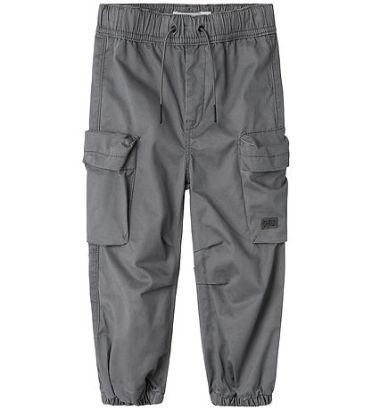 Name It Trousers - NmmBen - R Parachute - Noos - Lava Smoke