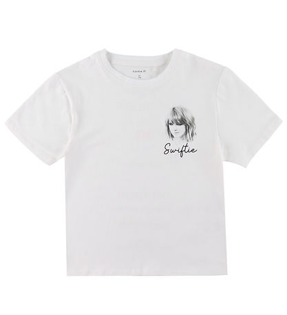 Name It Stuttermabolur - TSwift - NkfFern - Bright White M. Pren