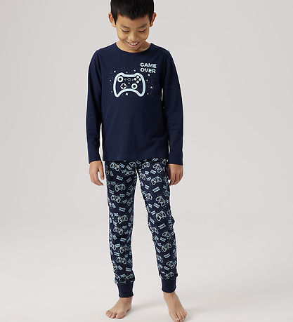 Name It Pyjama Set - 2 Parts - NkmNightset Game - Dark Sapphire 
