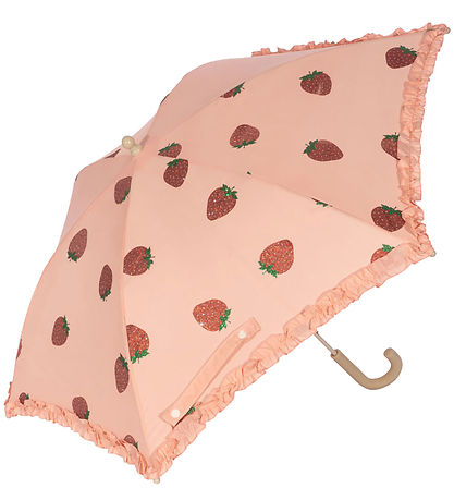 Konges Sløjd Regnhlíf - Frill - Strawberry Glitter
