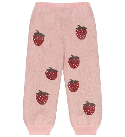 Konges Sløjd Byxor - Stickad - Lapis Lurex - Strawberry