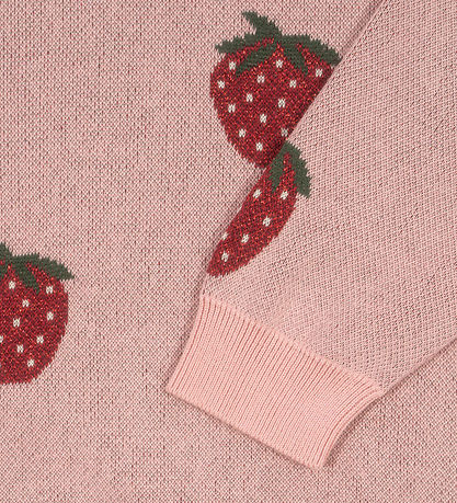 Konges Sløjd Kleid - Strick - Lapis Lurex - Strawberry