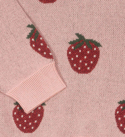 Konges Sløjd Blússa - Prjónað - Lapis Lurex - Strawberry