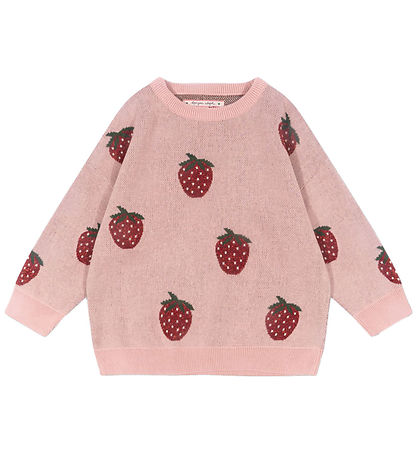 Konges Sløjd Blússa - Prjónað - Lapis Lurex - Strawberry